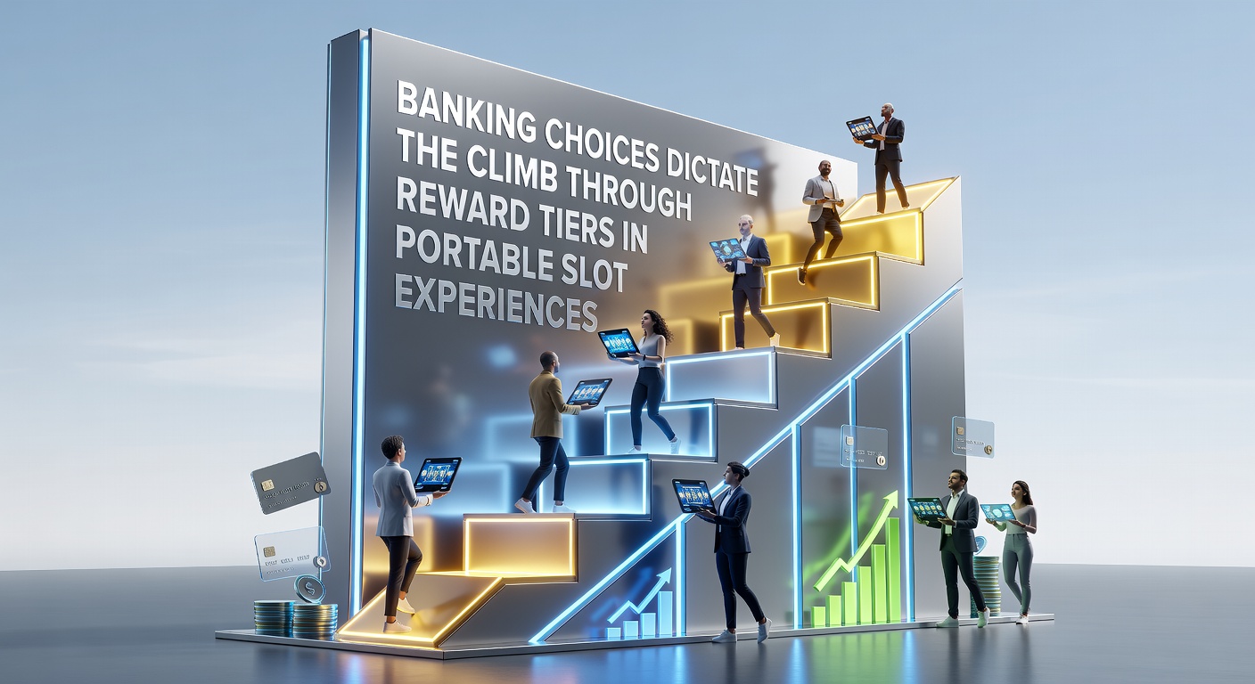 Mobile slot player reviewing banking options on smartphone screen during reward tier progression