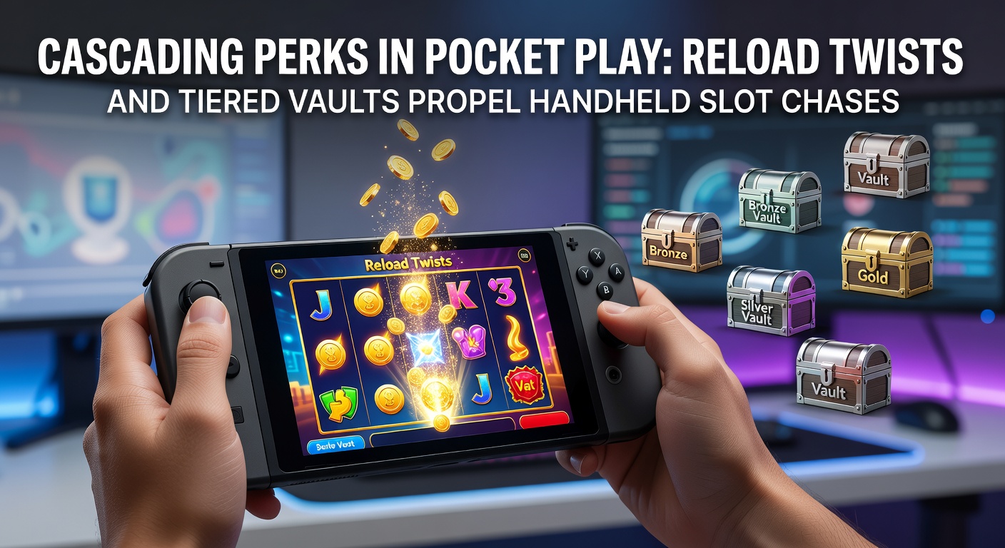 Vibrant mobile slot screen showing cascading symbols and bonus notifications stacking up during a reload-triggered spin session