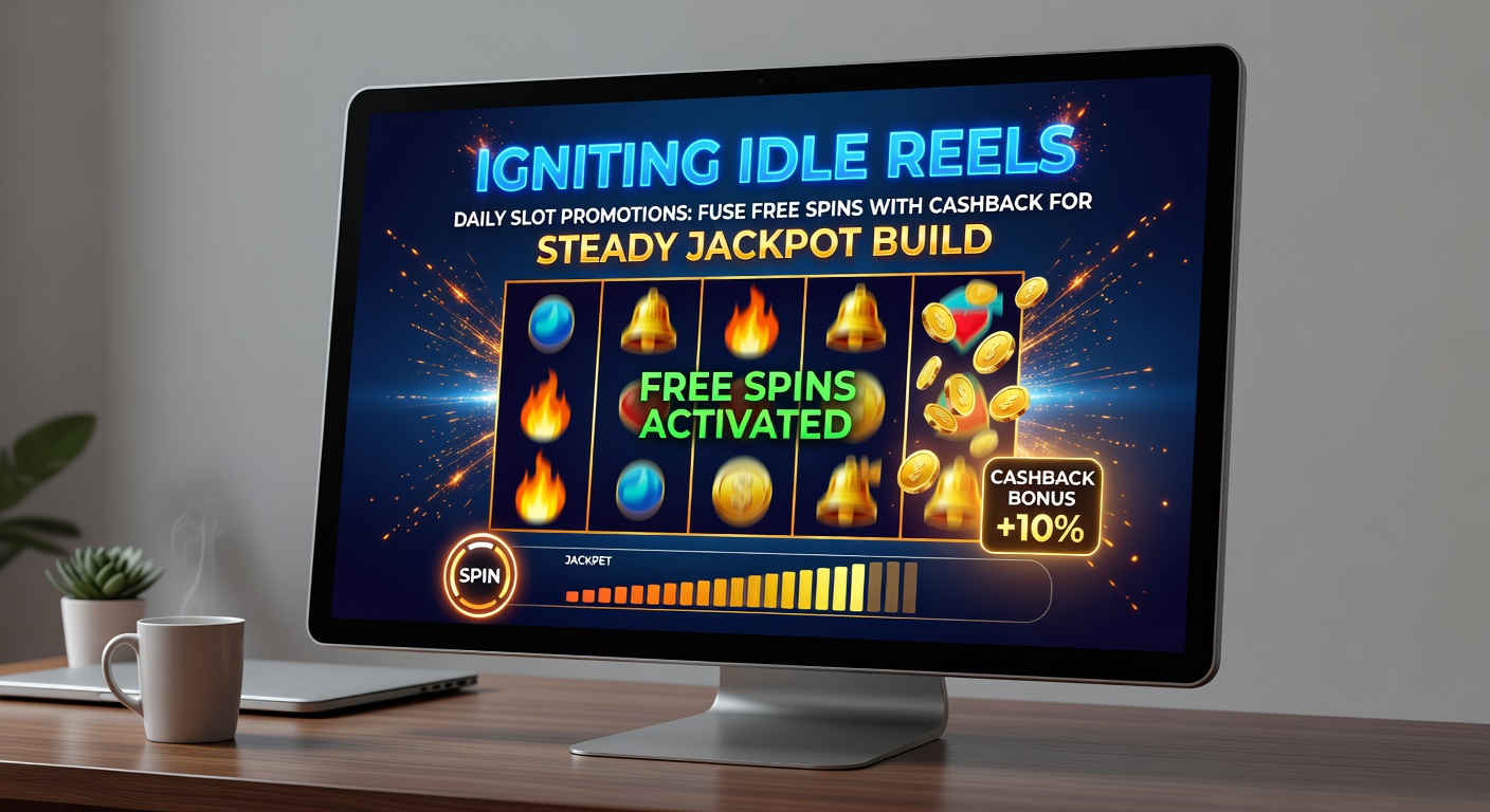 Player dashboard screenshot displaying daily free spins counter, cashback balance, and rising jackpot meter from combined promotions