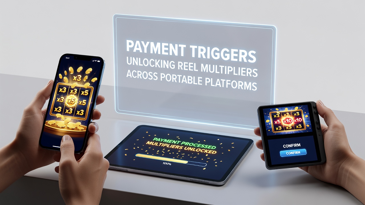 Close-up of secure payment gateway interface linked to mobile slot multiplier activation