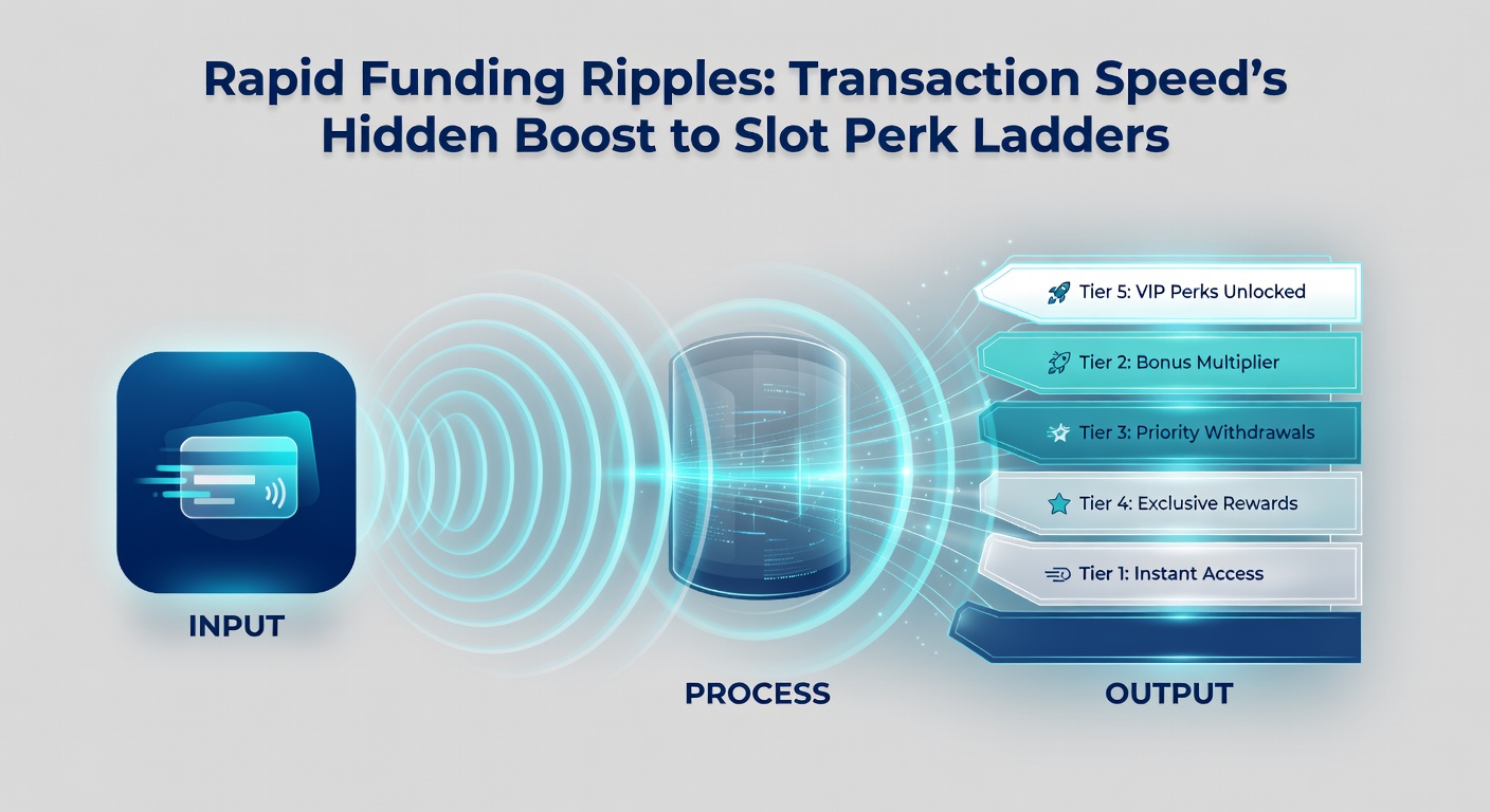 Graph showing upward-trending loyalty ladder with speed lines from deposit icons to jackpot peaks, illustrating transaction velocity's impact
