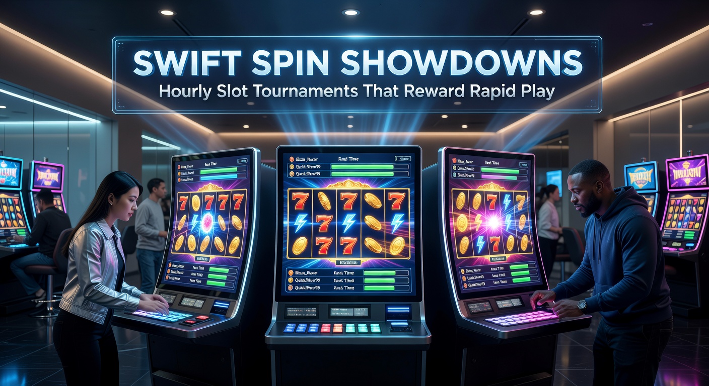Dynamic screenshot of a swift spin showdown leaderboard showing top players racing through hourly slot spins