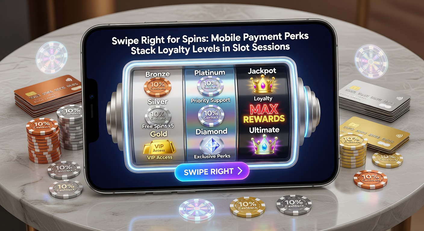 Close-up of a loyalty progress bar filling rapidly on a mobile slot app, with payment confirmation pop-ups overlaying free spin icons and tier upgrade notifications