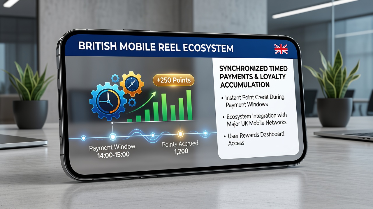 Loyalty dashboard on a tablet displaying accumulated points next to active payment window countdown timers