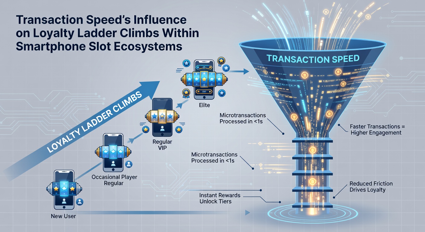Graph illustrating loyalty tier progression rates correlated with average transaction completion times across mobile slot platforms