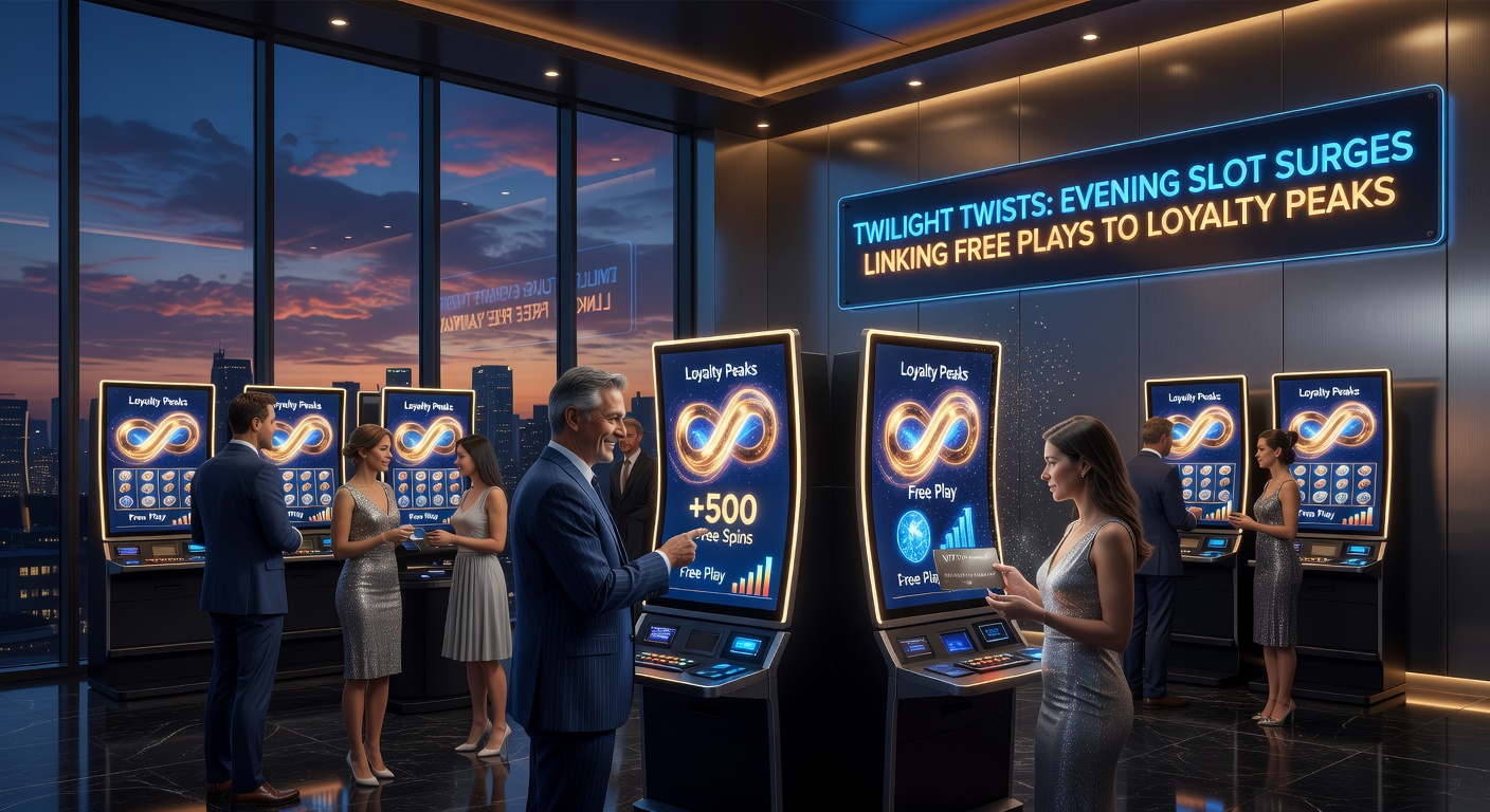 Player dashboard screenshot displaying free spin activation during evening hours alongside rising loyalty points graph
