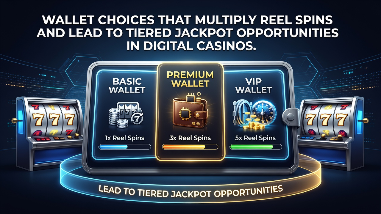 Loyalty tier progression chart overlaid on casino game interface with wallet payment icons